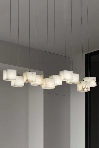 Marble Box Chandelier - vexalamps