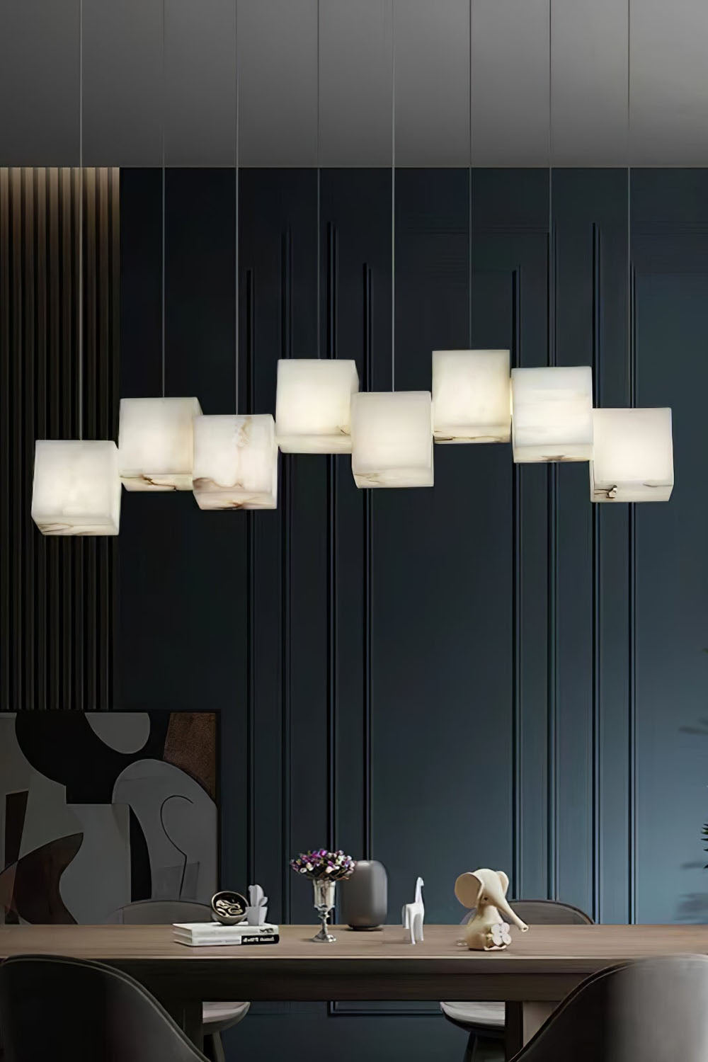 Marble Box Chandelier - vexalamps