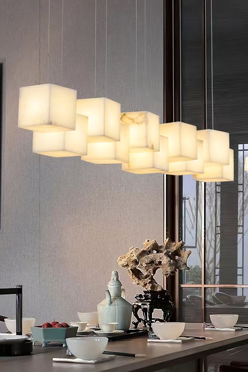 Marble Box Chandelier - vexalamps