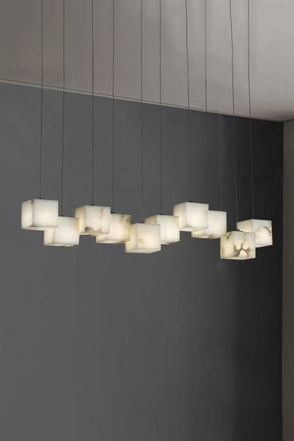 Marble Box Chandelier - vexalamps
