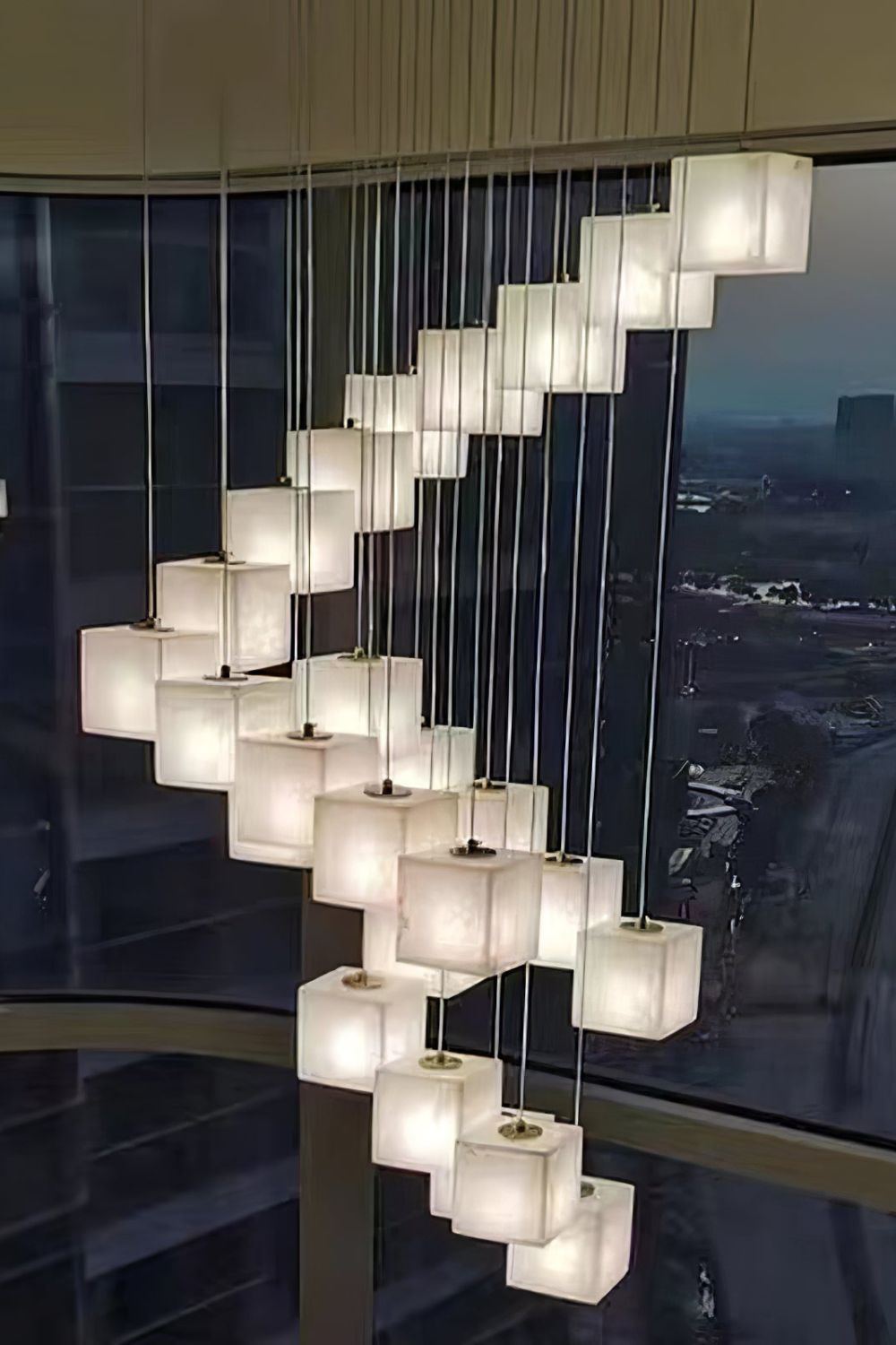 Marble Box Chandelier - vexalamps