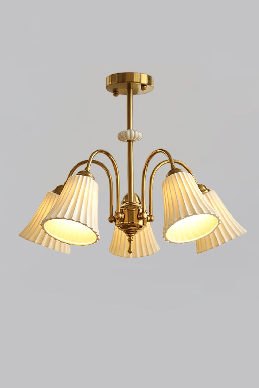 Medieval Ceramic Trumpet Chandelier - vexalamps