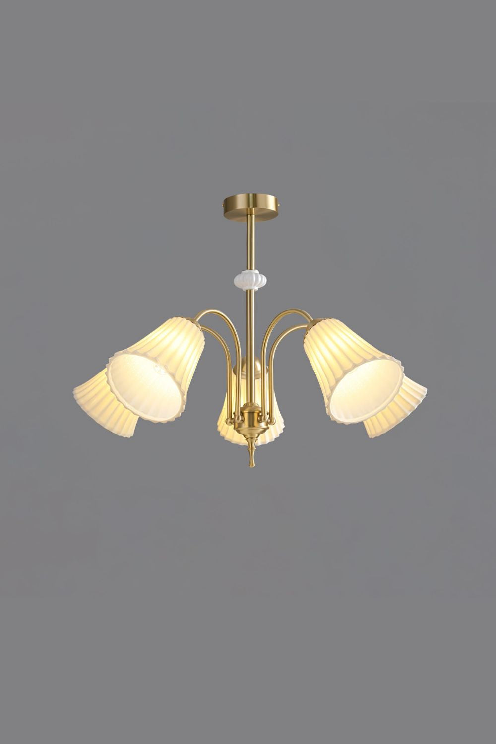 Medieval Ceramic Trumpet Chandelier - vexalamps