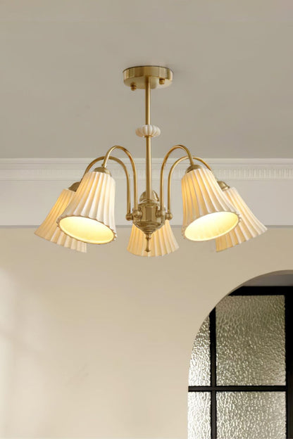 Medieval Ceramic Trumpet Chandelier - vexalamps
