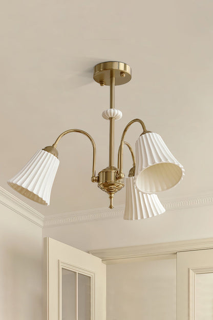 Medieval Ceramic Trumpet Chandelier - vexalamps