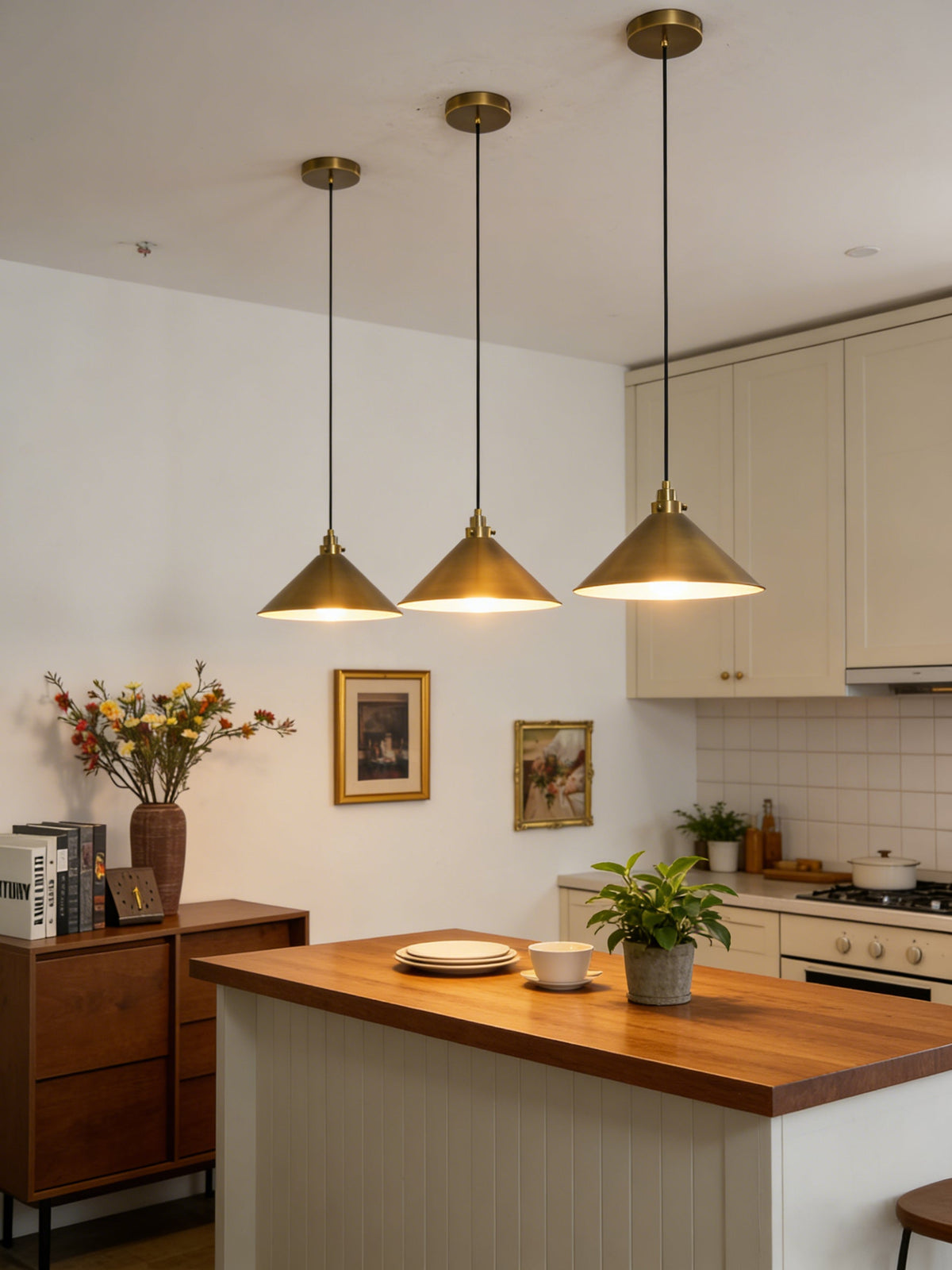 Metal Cone Pendant Light - view 4 | vexalamps