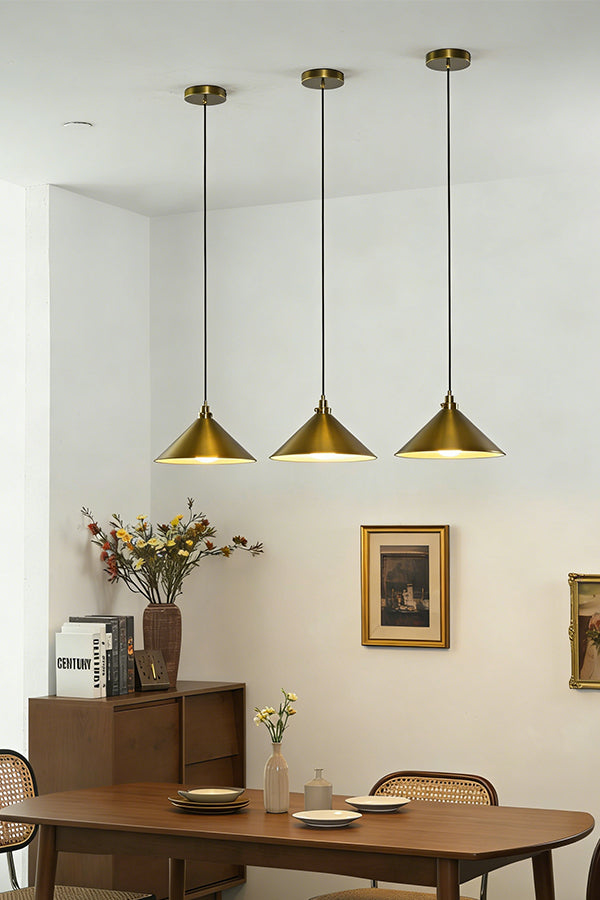 Metal Cone Pendant Light - view 6 | vexalamps