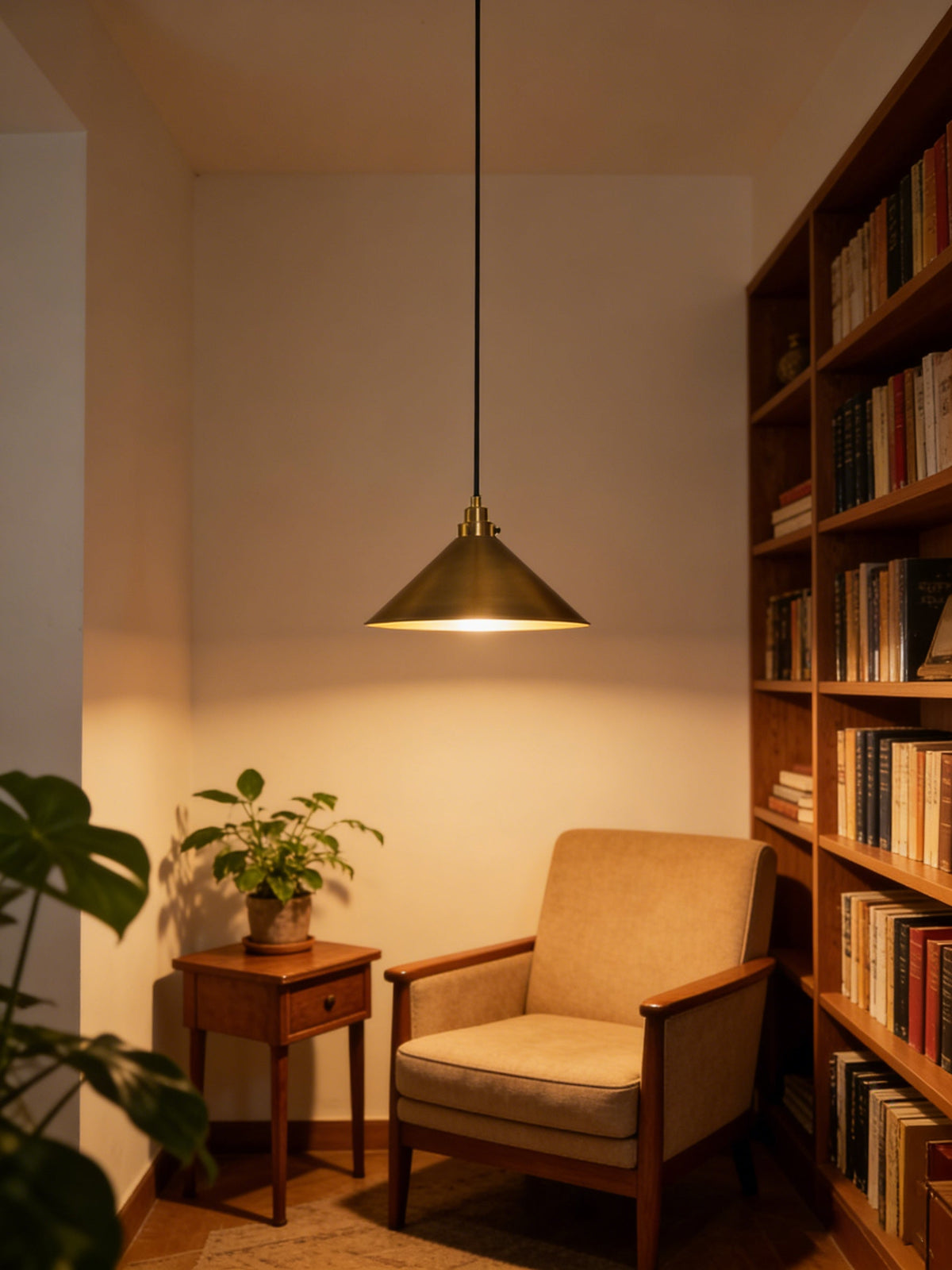 Metal Cone Pendant Light - view 2 | vexalamps