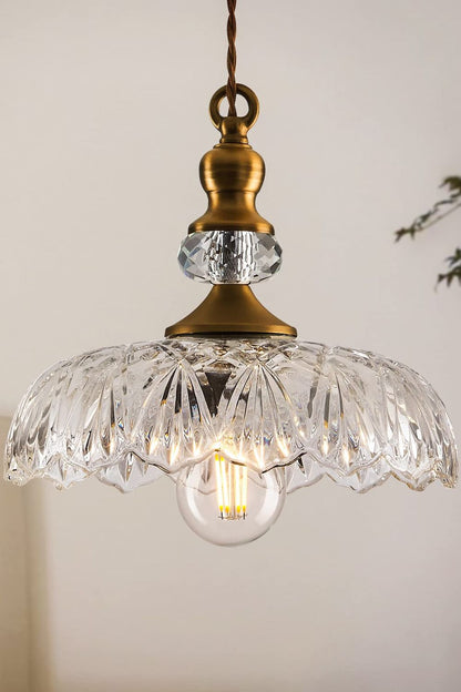 Mid-Century Clear Glass Pendant Light - view 14 | vexalamps