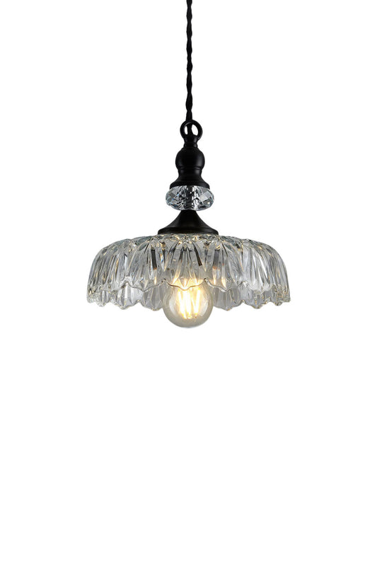 Mid-Century Clear Glass Pendant Light | vexalamps
