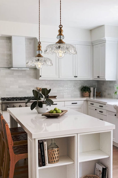 Mid-Century Clear Glass Pendant Light - view 6 | vexalamps