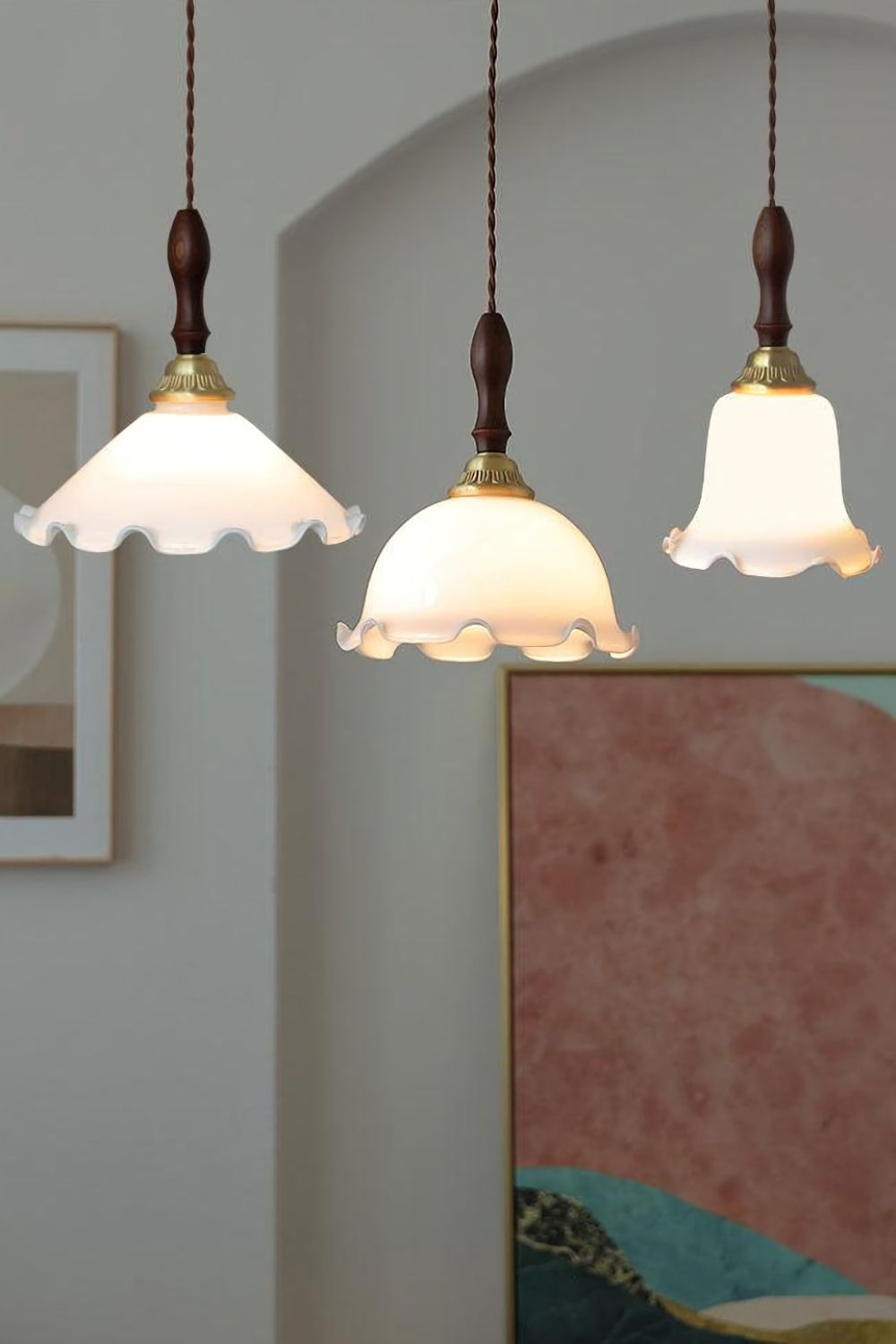 Milky Flower Pendant Light - vexalamps
