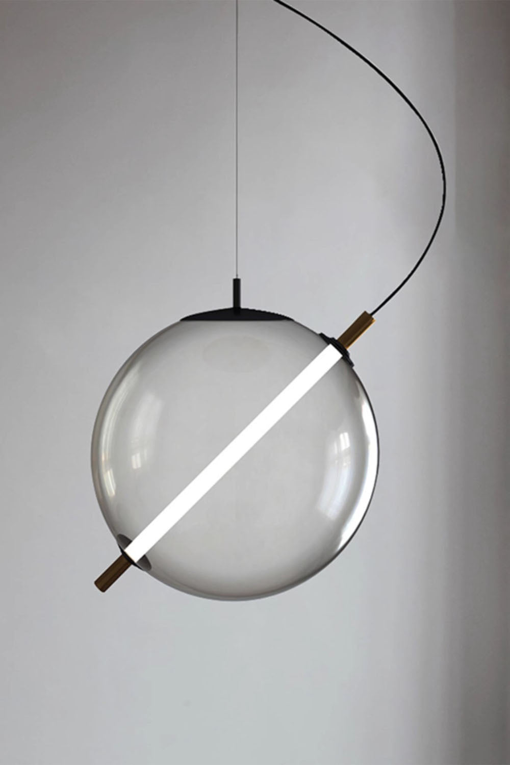 Minimalist Glass Ball Pendant Light - view 6 | vexalamps