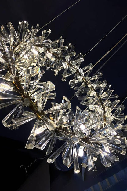 Mira Crystal Ring Chandelier - vexalamps