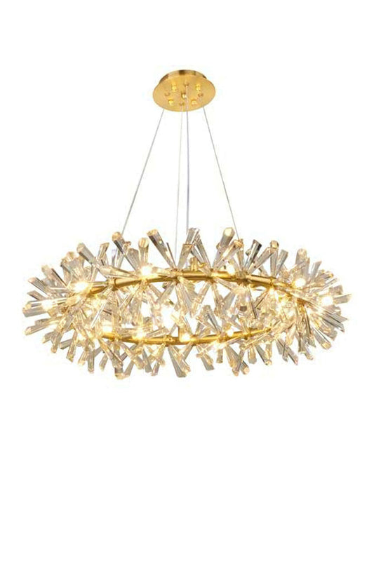 Mira Crystal Ring Chandelier - vexalamps