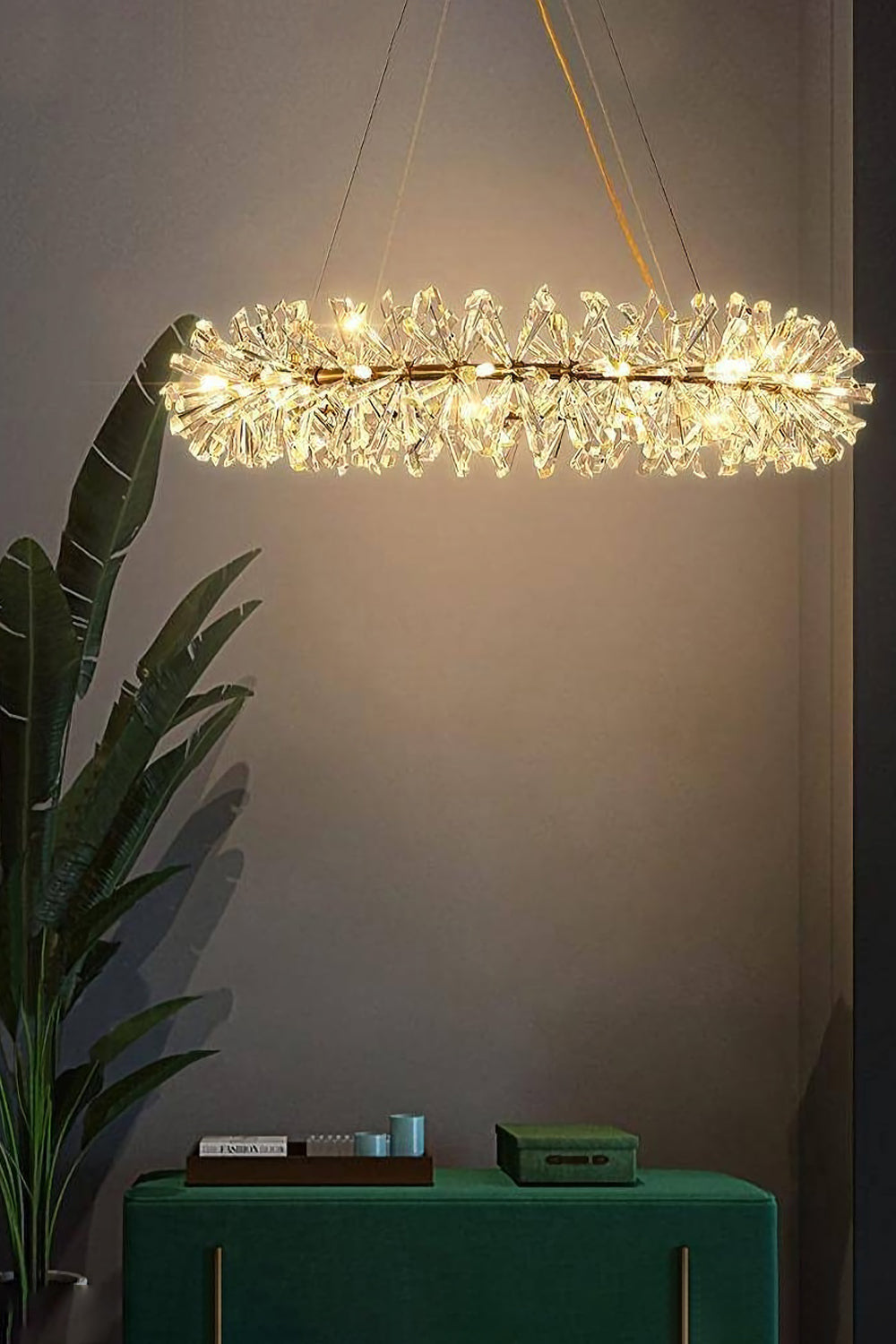 Mira Crystal Ring Chandelier - vexalamps