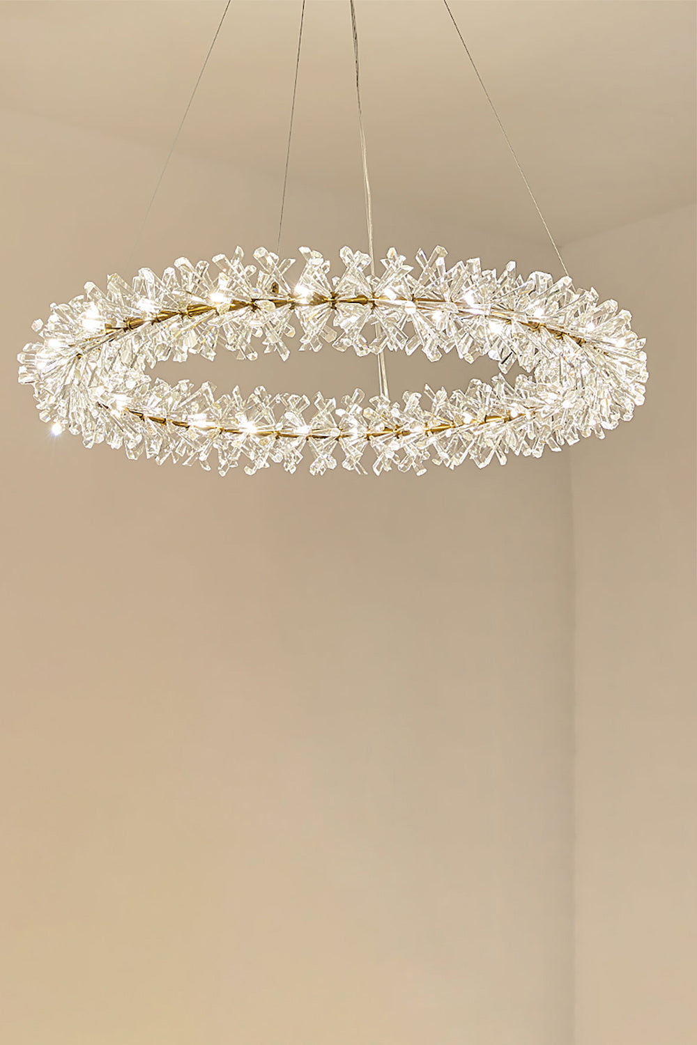 Mira Crystal Ring Chandelier - vexalamps