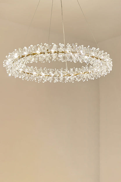 Mira Crystal Ring Chandelier - vexalamps