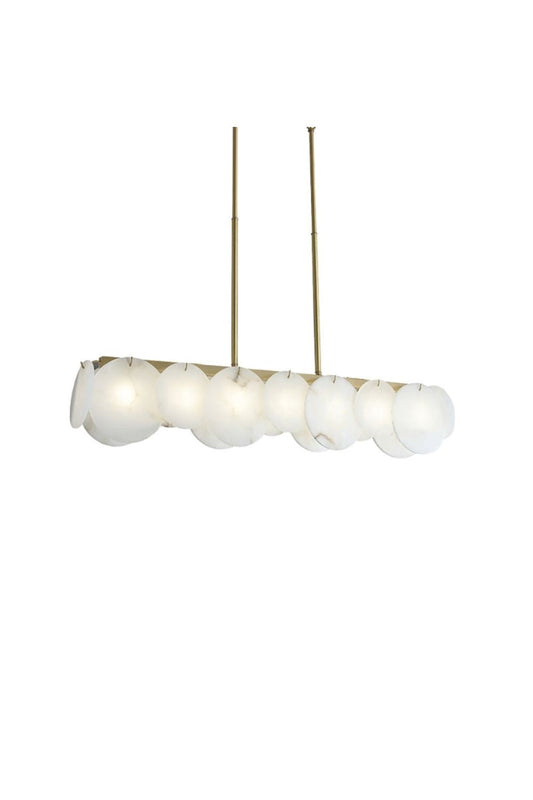 Modern Alabaster Linear Chandelier | vexalamps