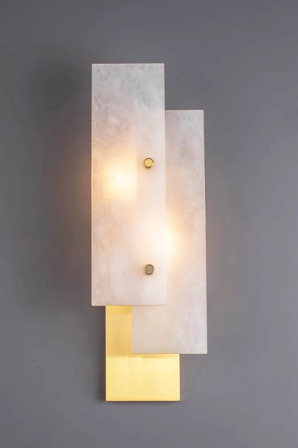 Modern Alabaster Rectangle Wall Lamp - view 11 | vexalamps