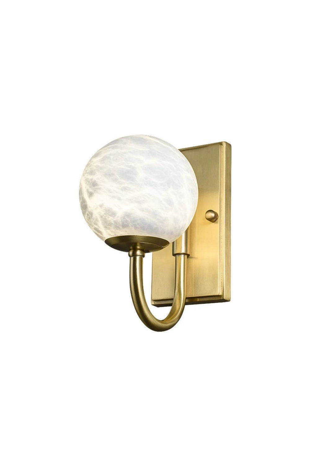 Modern Spherical Alabaster Wall Light | vexalamps