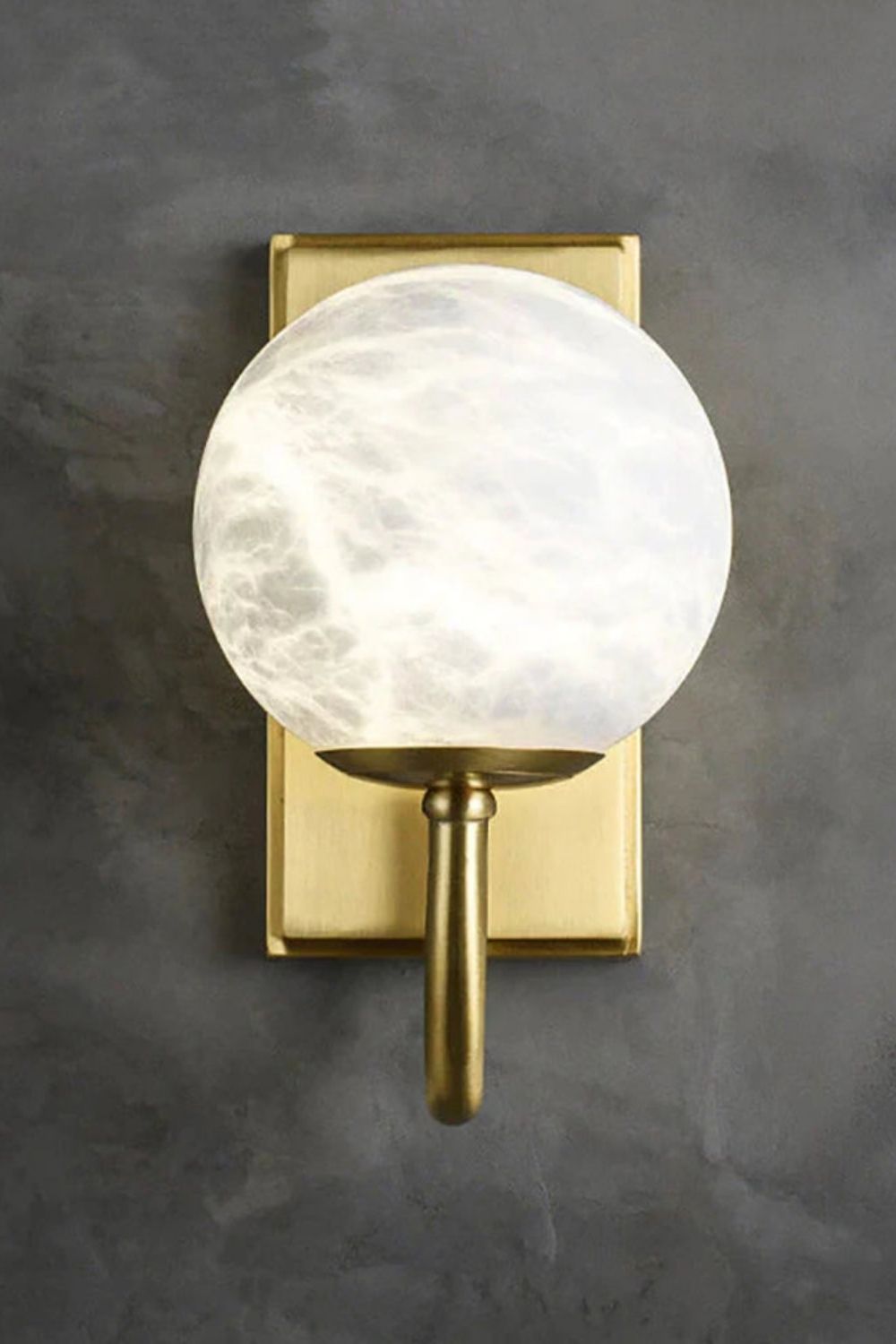 Modern Spherical Alabaster Wall Light - view 13 | vexalamps