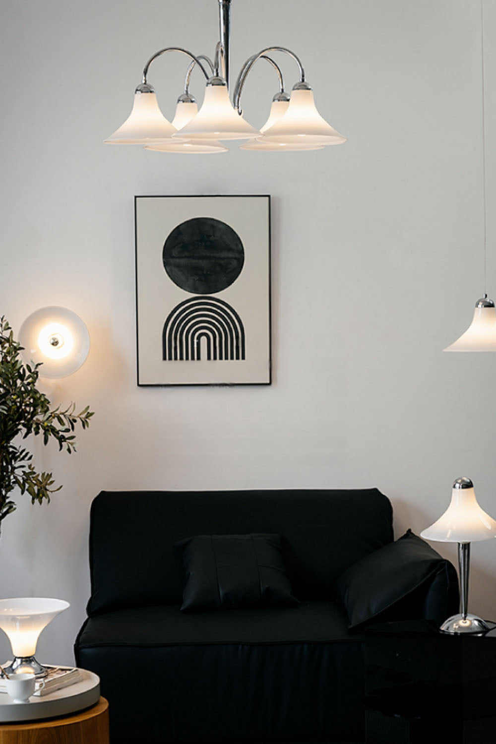 Modern Trumpet Glass Chandelier - view 5 | vexalamps
