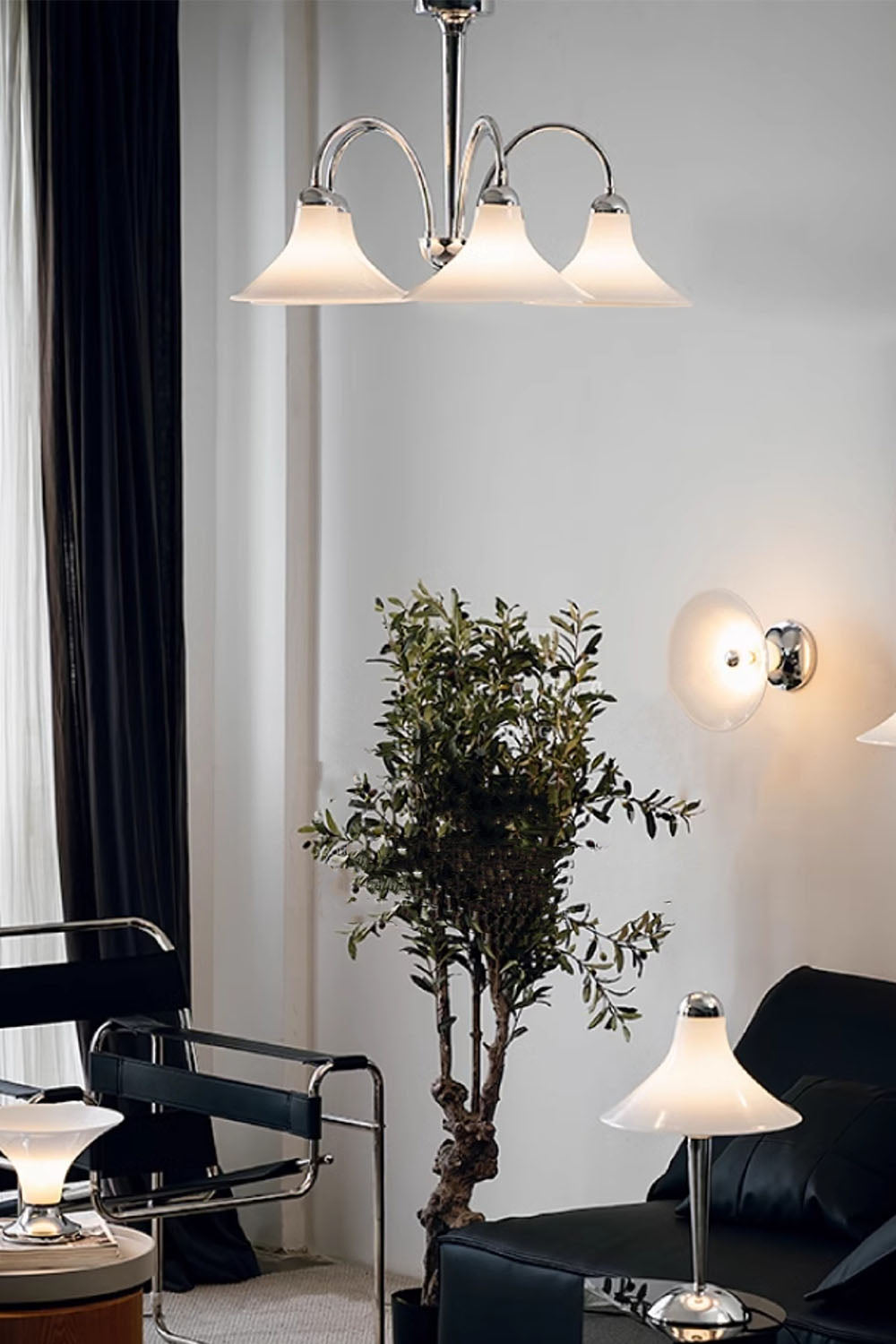 Modern Trumpet Glass Chandelier - view 6 | vexalamps