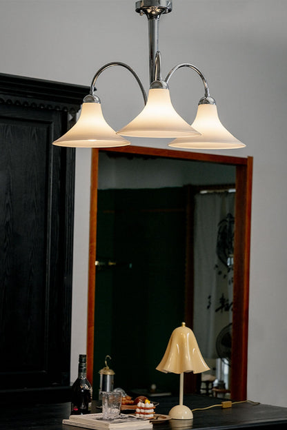 Modern Trumpet Glass Chandelier - view 2 | vexalamps