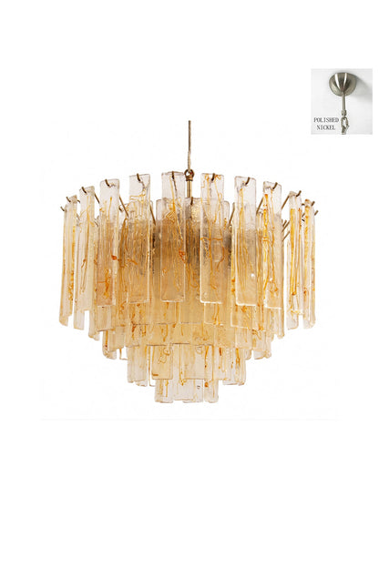 Molten Amber Glass Chandelier vexa lamps