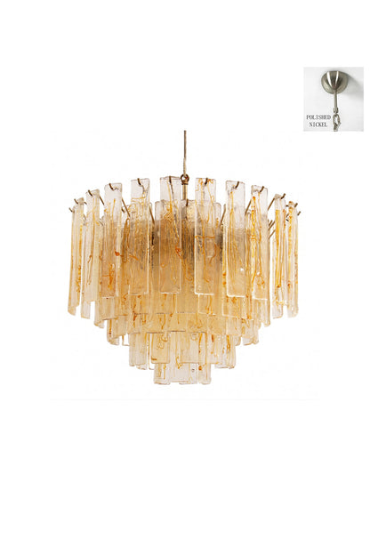 Molten Amber Glass Chandelier vexa lamps