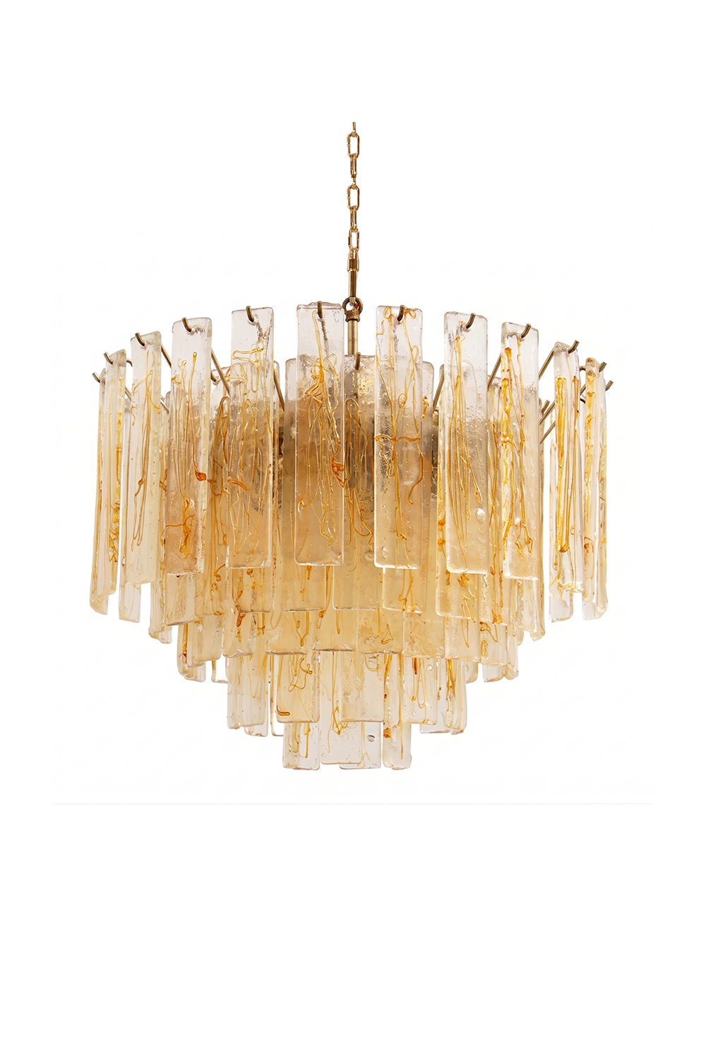 Molten Amber Glass Chandelier vexa lamps