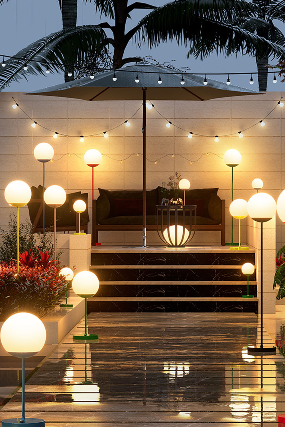Mooon Outdoor Rechargeable Floor Lamp - view 20 | vexalamps