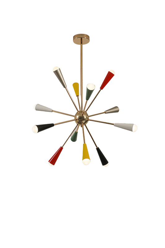 Multi-color Fireworks Chandelier | vexalamps