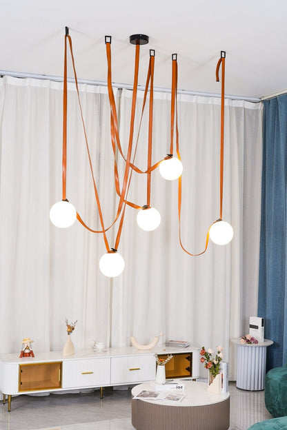 Multiple Belt Art Pendant Light - vexalamps
