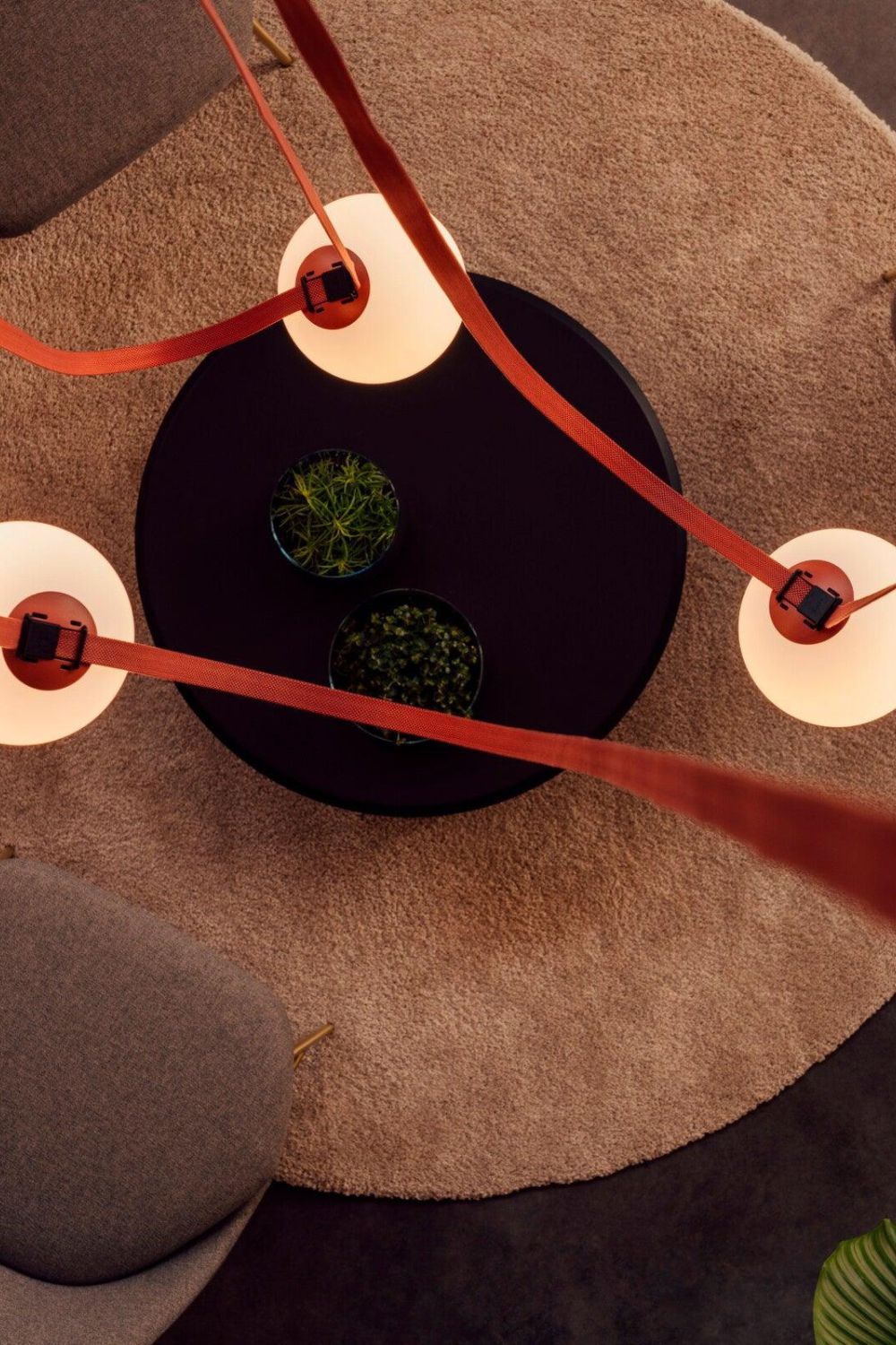 Multiple Belt Art Pendant Light - vexalamps