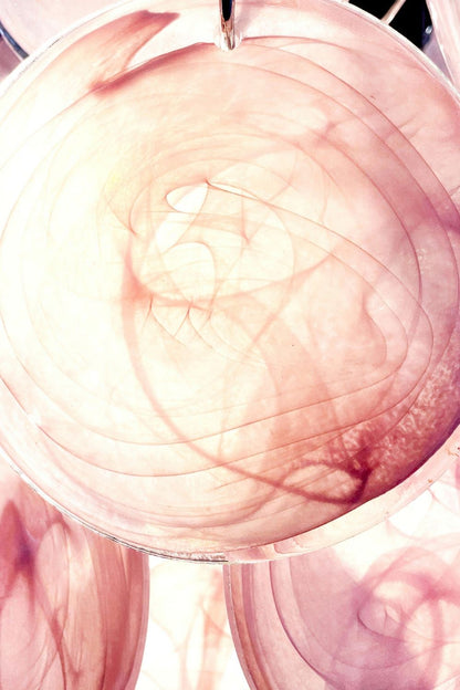 Vintage Art Pink Discs Chandelier - view 22 | vexalamps