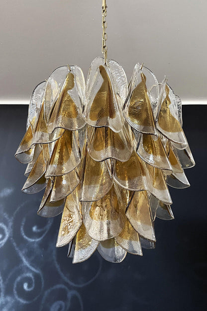 Art Amber  Glass Swallows  Chandelier - view 13 | vexalamps