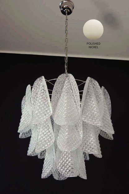 Art Glass Leaf Chandelier - view 17 | vexalamps