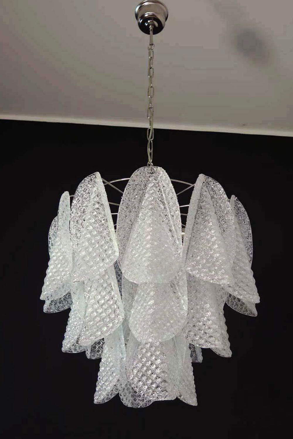 Art Glass Leaf Chandelier - view 10 | vexalamps