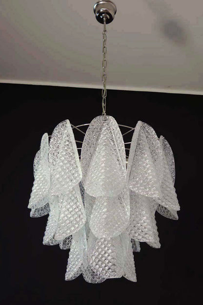 Art Glass Leaf Chandelier - view 10 | vexalamps
