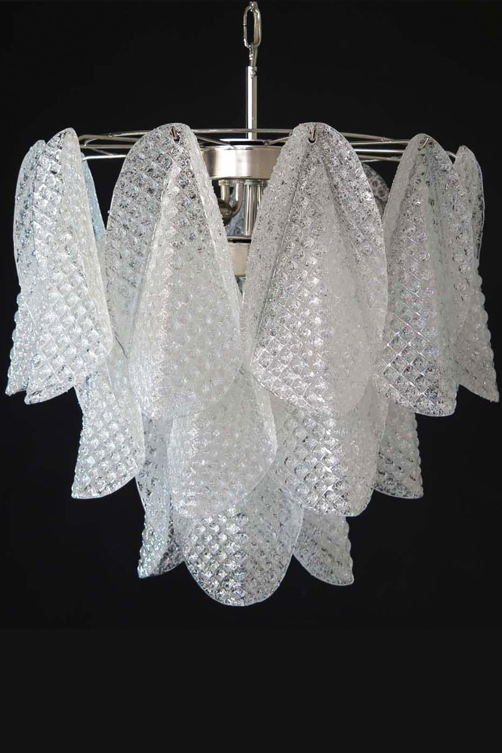 Art Glass Leaf Chandelier - view 11 | vexalamps