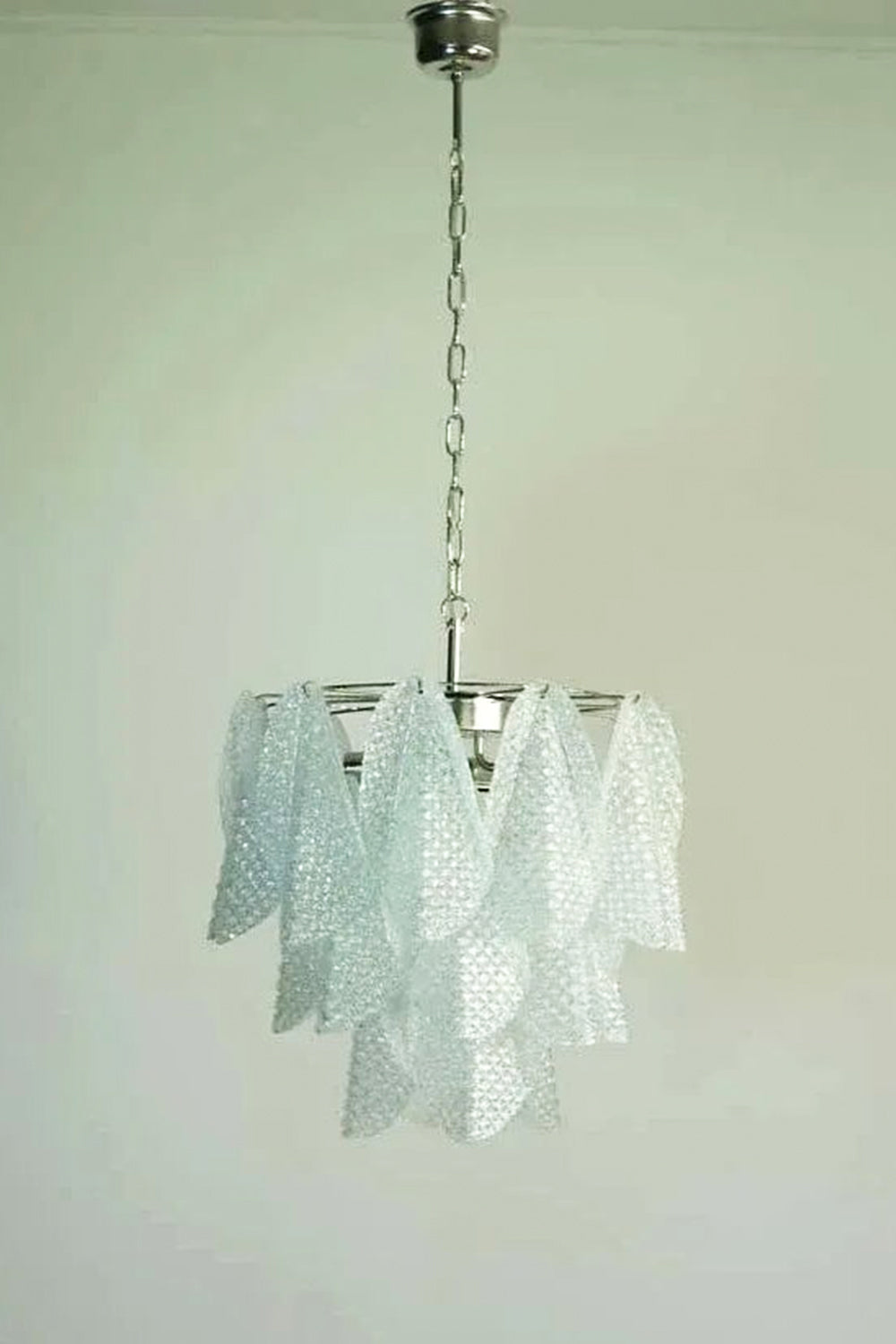 Art Glass Leaf Chandelier - view 16 | vexalamps