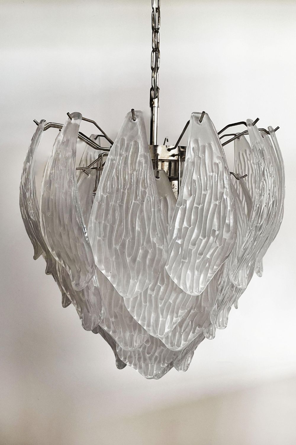 Art Glass Petal Chandelier - view 16 | vexalamps