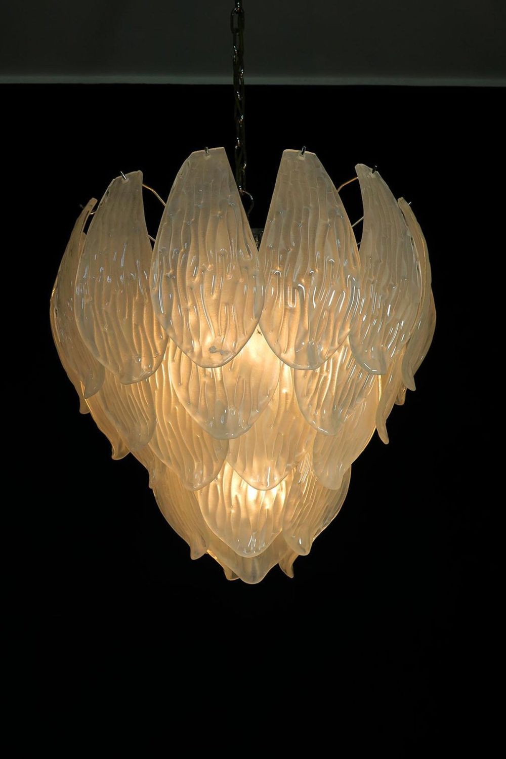 Art Glass Petal Chandelier - view 21 | vexalamps