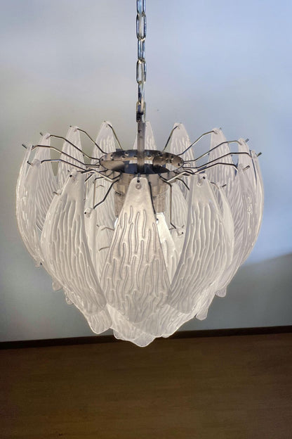 Art Glass Petal Chandelier - view 5 | vexalamps