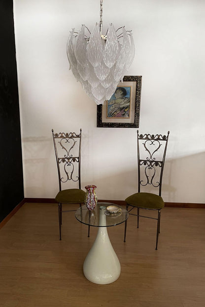 Art Glass Petal Chandelier - view 6 | vexalamps