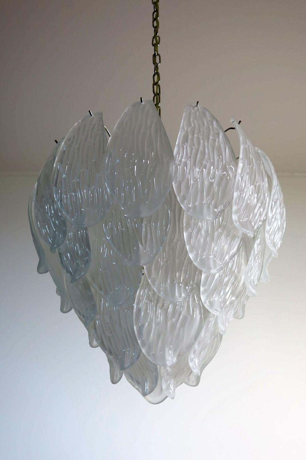 Art Glass Petal Chandelier - view 9 | vexalamps