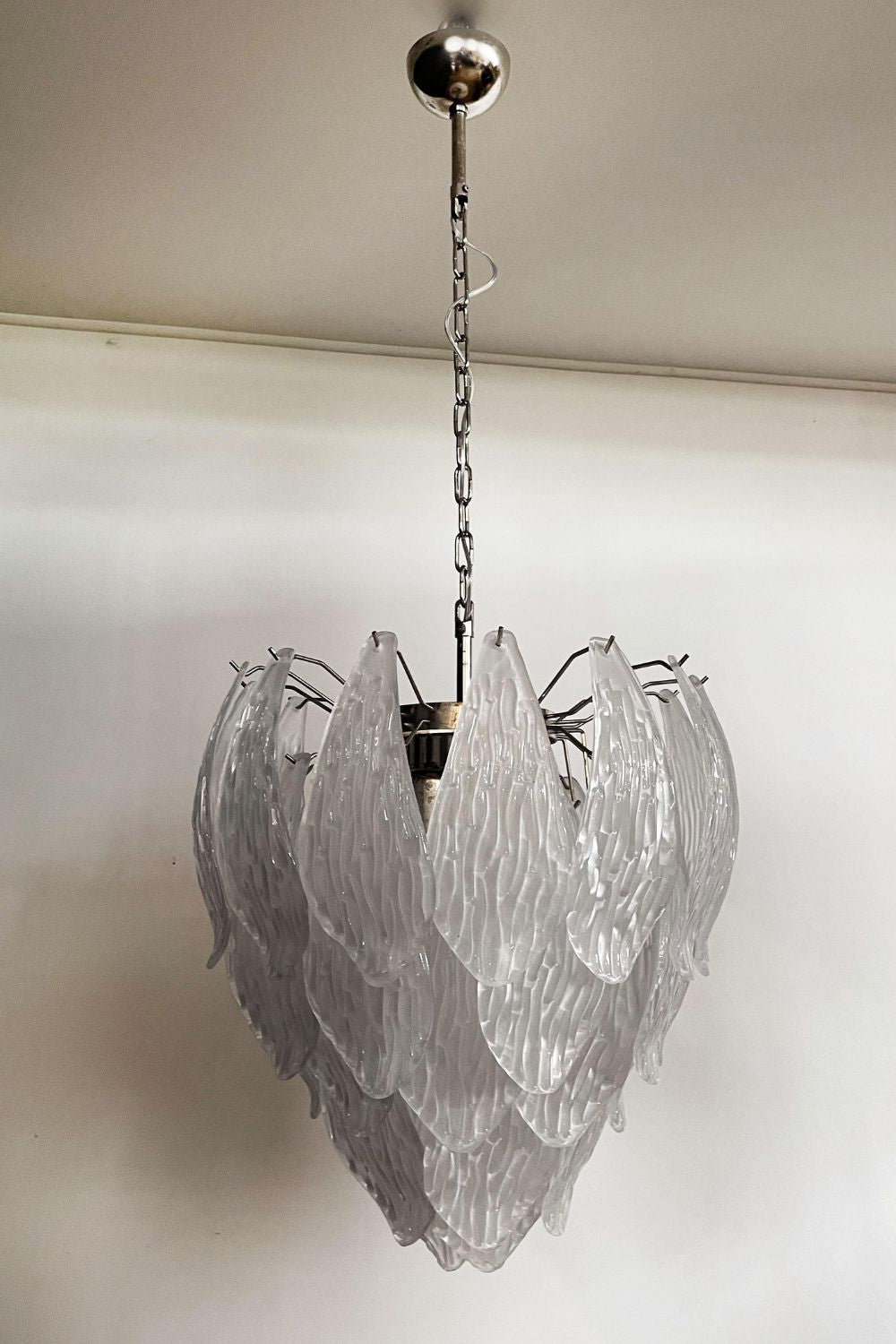 Art Glass Petal Chandelier - view 14 | vexalamps