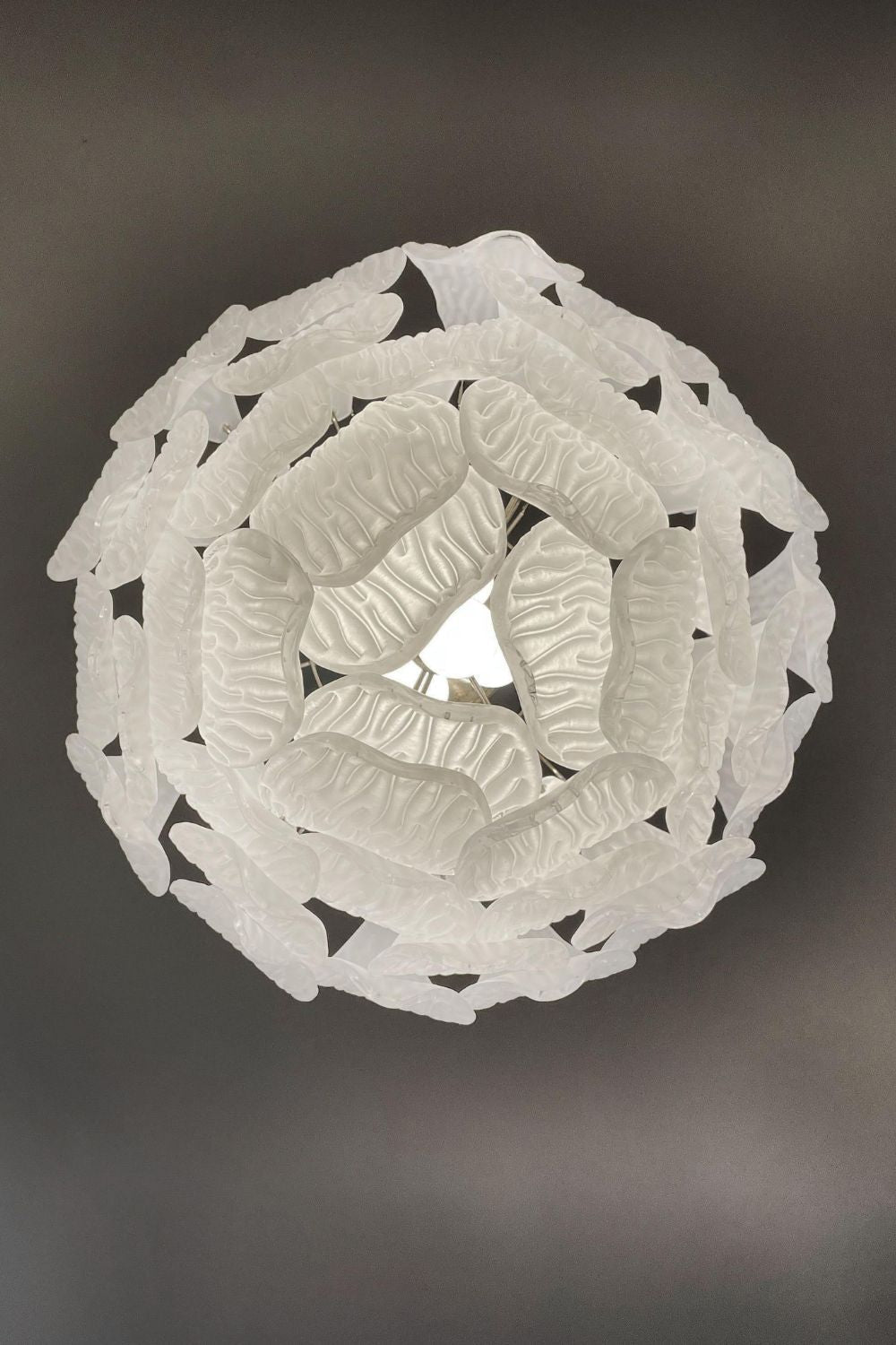 Art Glass Petal Chandelier - view 25 | vexalamps